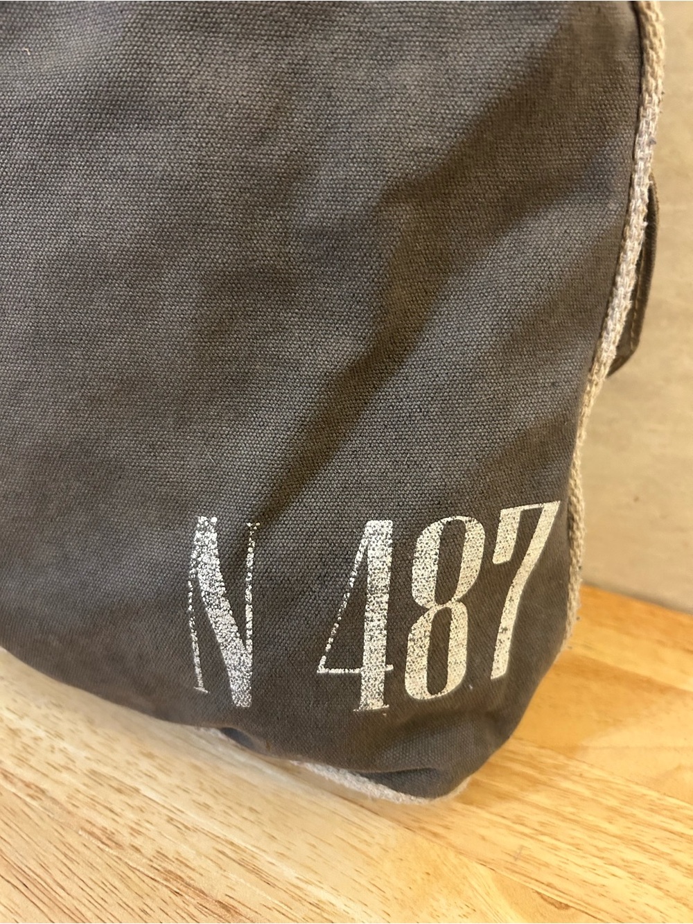 Myra Bag Upcycled Canvas and Leather Tote Bag - Picture 8 of 15